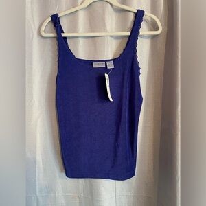 NWT Chico's Women's dark blue adjustable Tank Top size 1